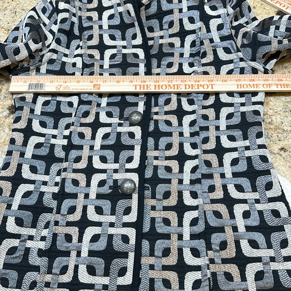Trimdin Reversible Jacket Geometric Pattern - image 8
